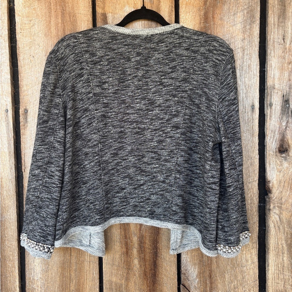 ✨ Express Embellished Knit Open-Front Cardigan | Size‎ L  Office Chic Minimalist - Picture 2 of 8